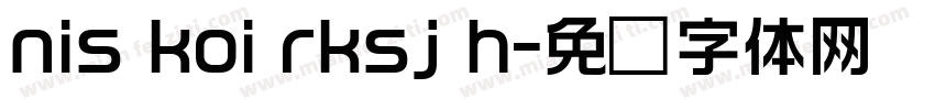 nis koi rksj h字体转换